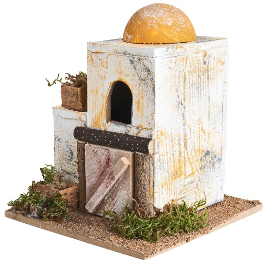Arab house with side dome cm 15x15x18 h.
