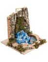Cascata di montagna e lago per presepe cm 25x21x22 h per