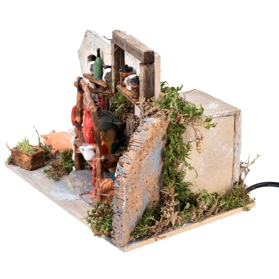 copia de Bottega con tienda y banco de pan cm 15x11,2x14,5 h para