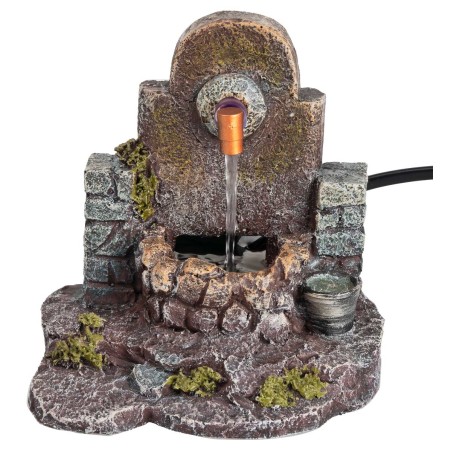 Fontana in resina funzionante cm 13,5x12x13 h per presepe Mondo