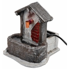 Fontana con tettoia in resina funzionante cm 11,5x11x12,6 h 2