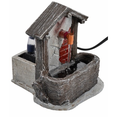 Fuente con techo de resina funcionando cm 11,5x11x12,6 h para