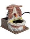 Fuente con recipiente redondo en resina funcionando cm 12x9x11,8 h