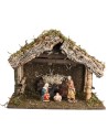 Cabaña para Natividad 30 cm 50x28x40 h para belén Mundo Pesebres