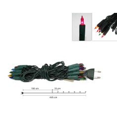 20 luci circolari pisellino multicolor per presepe Mondo Presepi