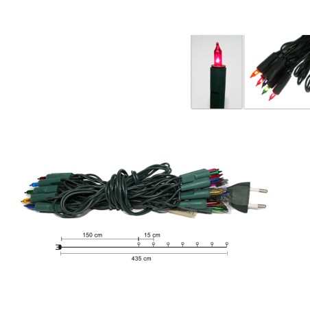 20 multicolor circular pea-sized lights