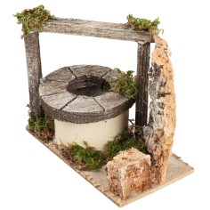 Well with wooden beams cm 13x7.5x11 h for Mondo nativity scene 2