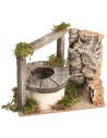 Well with wooden beams cm 13x7.5x11 h