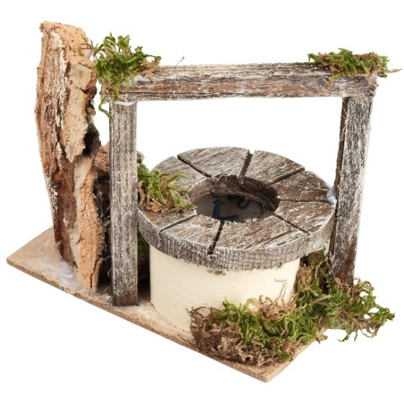 Well with wooden beams cm 13x7.5x11 h for Mondo nativity scene