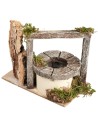 Pozzo con travi in legno cm 13x7,5x11 h per presepe Mondo
