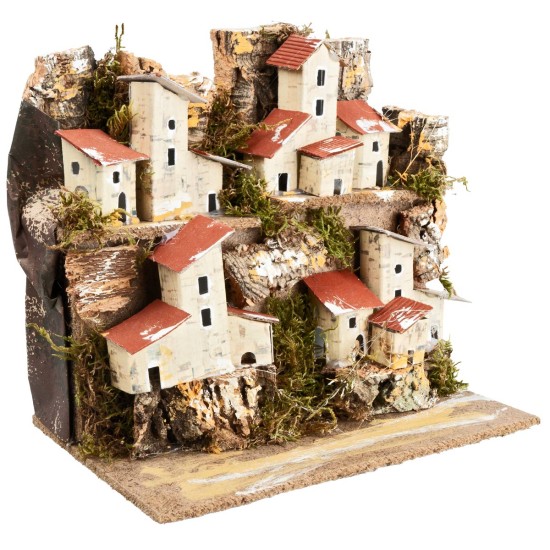 Mountain landscape cm 20x14.5x17.5 h for nativity scene World