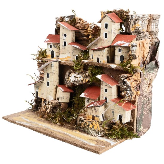 Mountain landscape cm 20x14.5x17.5 h for nativity scene World