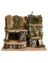 Scenario su più livelli cm 43x24x32 h per presepe Mondo Presepi