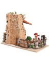 Recinto con galline cm 13,5x7,5x10 h per presepe Mondo Presepi