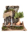 Enclosure with pigs cm 15x15x13.5 h for Nativity Scene Mondo Presepi