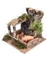 Recinto con maiali cm 15x15x13,5 h per presepe Mondo Presepi