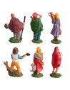 Set of 6 artisan figurines series 10 cm for nativity scene Mondo Presepi