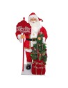 Babbo Natale con albero illuminato completo di musica h 91 cm