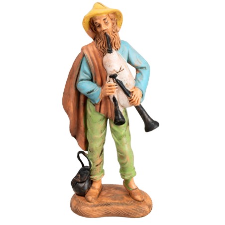 Bagpiper h 18 cm for nativity scene Mondo Presepi