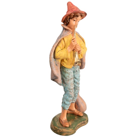 Pifferaio h 18 cm per presepe Mondo Presepi