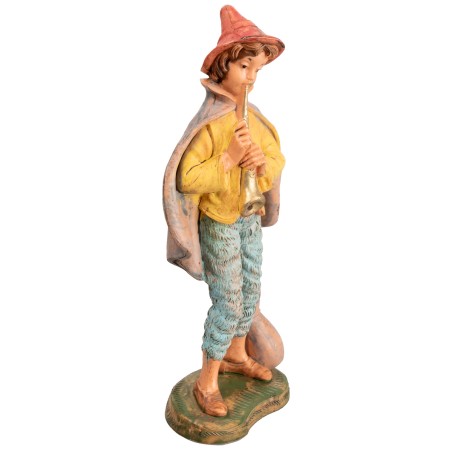 Pifferaio h 18 cm per presepe Mondo Presepi