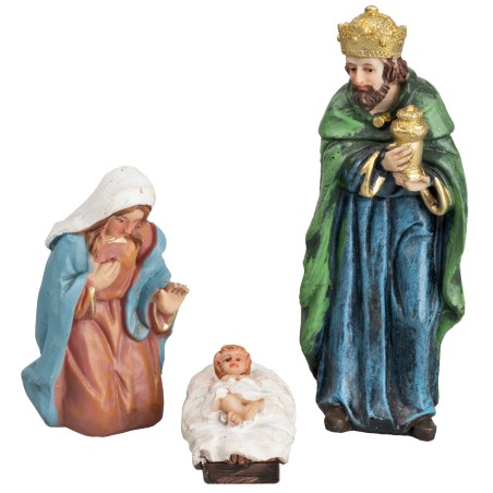 Nativity set 7 figures h 12 cm in resin for Mondo nativity scene