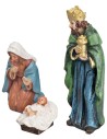 Conjunto de natividad 7 figuras altura 12 cm en resina para belén Mundo