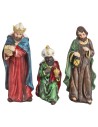 Conjunto de natividad 7 figuras altura 12 cm en resina para belén Mundo