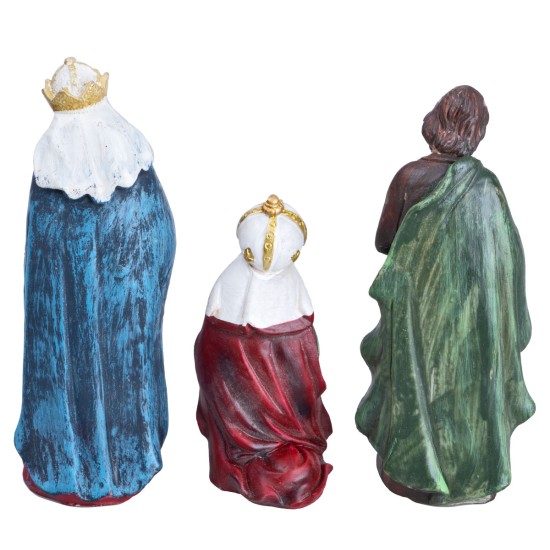 Nativity set 7 figures h 12 cm in resin for Mondo nativity scene