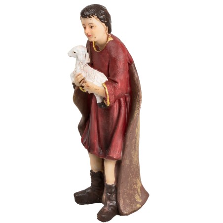 Conjunto de natividad 7 figuras altura 12 cm en resina para belén Mundo