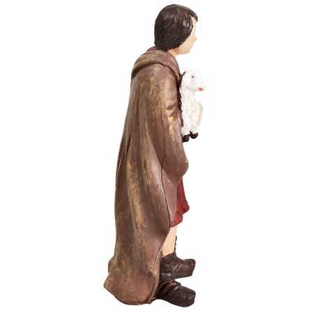 Set natività 7 soggetti h 12 cm in resina per presepe Mondo