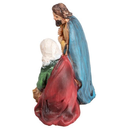 Nativity in resin 4.5x3.5x6 cm h for nativity scene Mondo Presepi