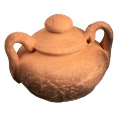 Terracotta pot with lid Ø 2.0 cm for Mondo Nativity scene