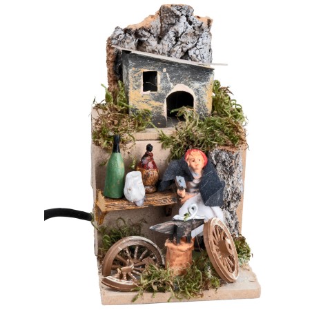 Fabbro h 6 cm in movimento per presepe Mondo Presepi