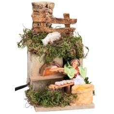 Baker series 6 cm in motion for nativity scene Mondo Presepi