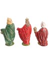 Conjunto de tres Reyes serie 10 cm para belén Mundo Pesebres