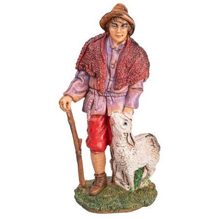 copy of Carpenter with plane h 10 cm for nativity scene Mondo Presepi