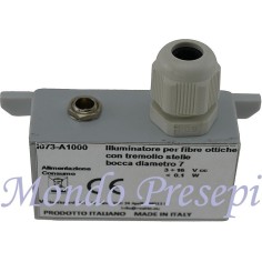 Iluminador para fibras ópticas con parpadeo Ø cm 0,7