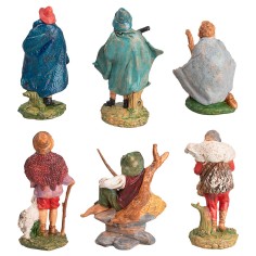 Set seis oficios serie 10 cm para belén Mondo Presepi 2