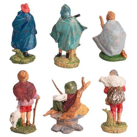 Set seis oficios serie 10 cm para belén Mondo Presepi