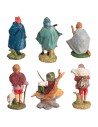 Set of six crafts series 10 cm for nativity scene Mondo Presepi