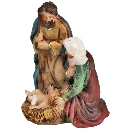 Nativity in resin 4.5x3.5x6 cm h for nativity scene Mondo Presepi
