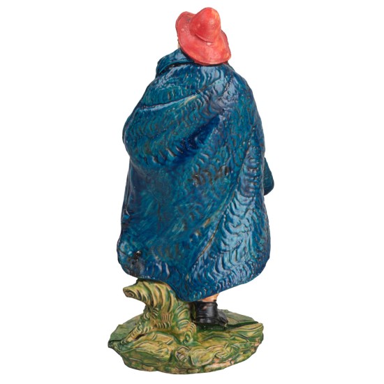 Shepherd playing the flute 10 cm for nativity scene Mondo Presepi