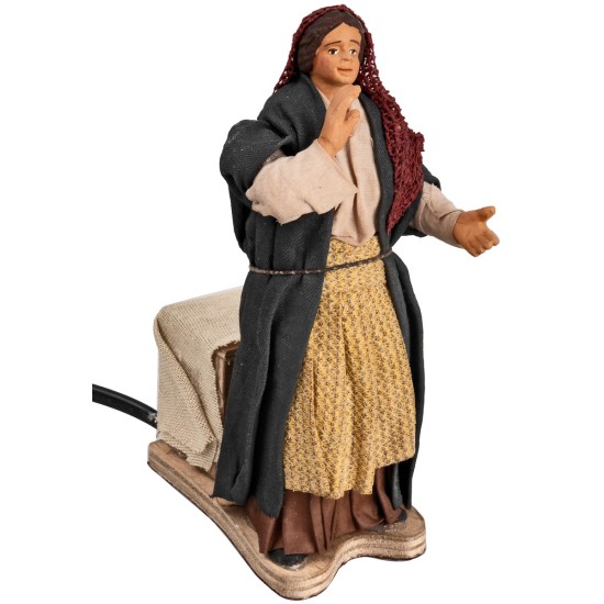 Mujer que llama serie 15 cm en movimiento para belén Mundo