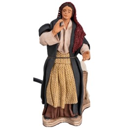 Mujer que llama serie 15 cm en movimiento
