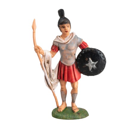Soldado romano con lanza y escudo 10 cm para belén Mondo