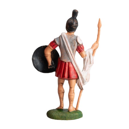 Soldado romano con lanza y escudo 10 cm para belén Mondo