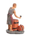 Hombre con barriles serie 10 cm para belén Mondo Presepi