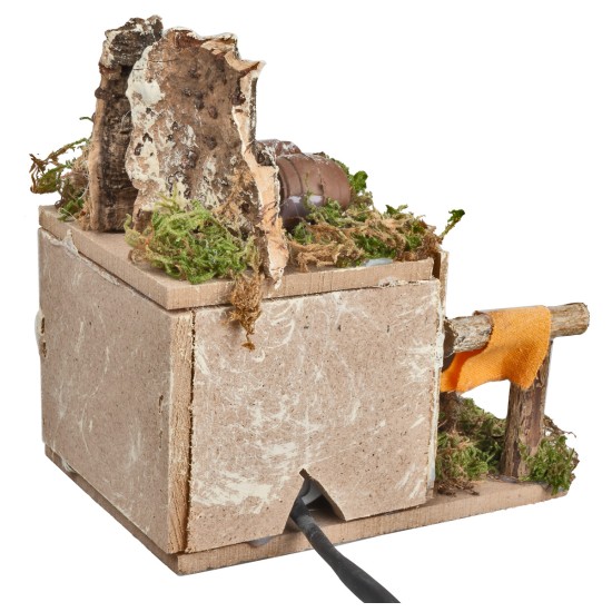 Donna con botti serie 6 cm in movimento per presepe Mondo