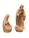 Mini Natività moderna effetto legno per Presepe serie 3 cm